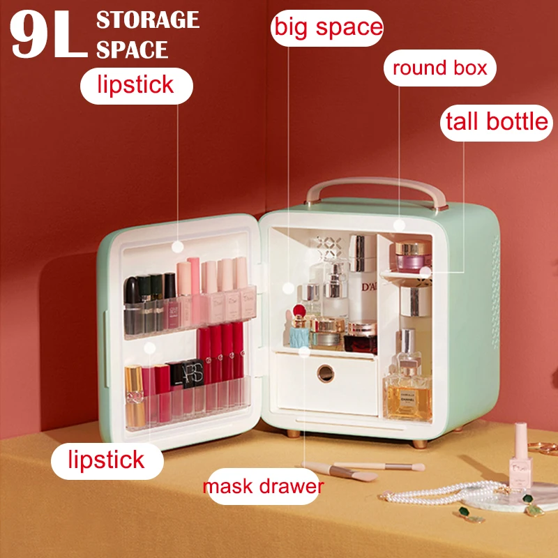 Beauty Refrigerator Skin Care products refrigerated makeup storage Heating Mini intelligent constant temperature preservation