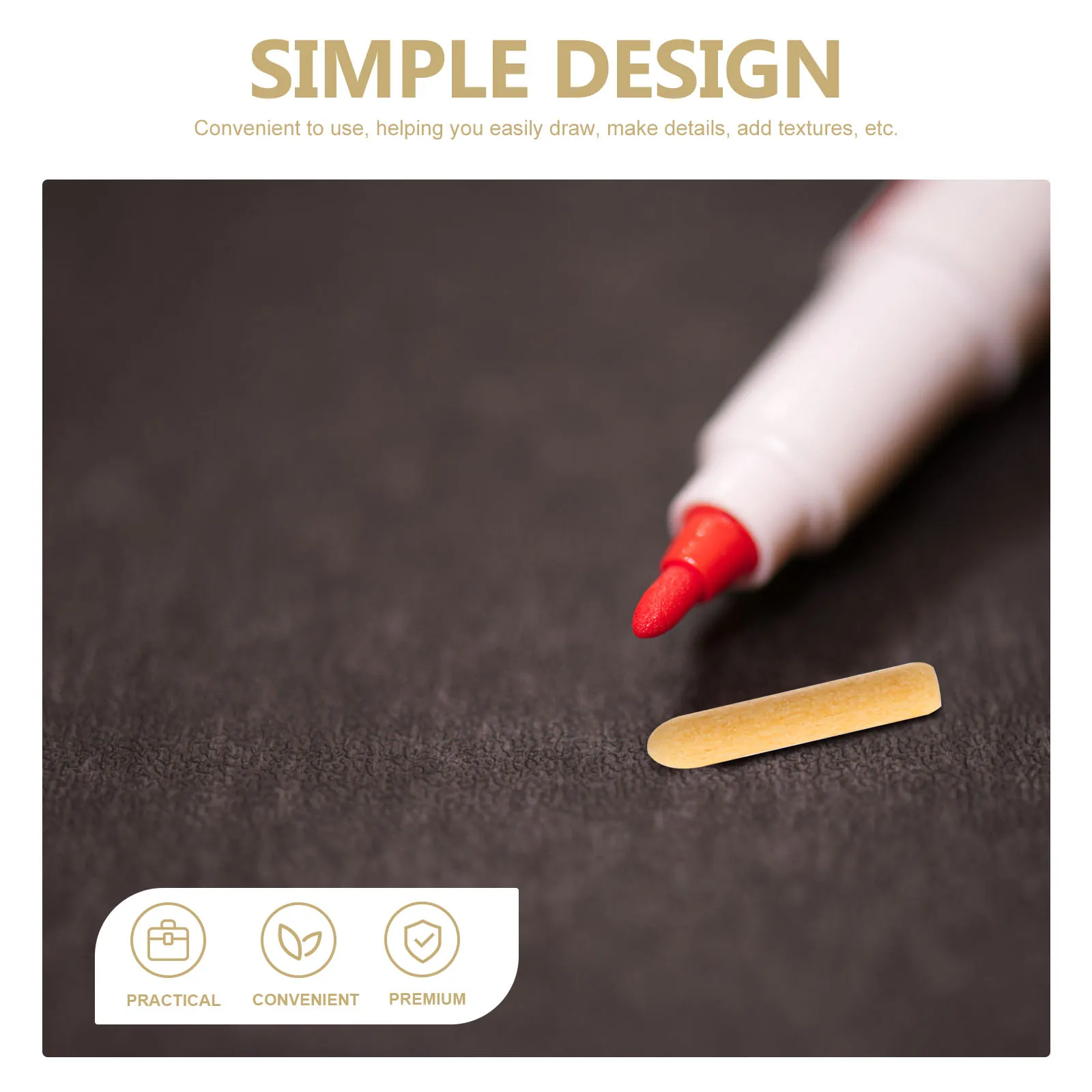 

50Pcs Paint Marker Nibs Replacement Durable Smooth Practical for Students Teachers Acrylic Pen Tips Paint Pen Nibs