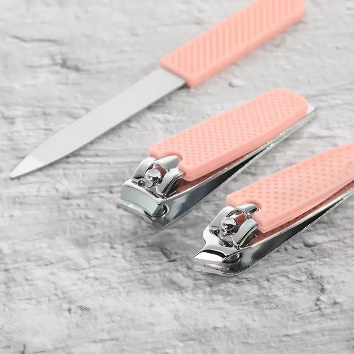 Solid Durable Multifunctional Beauty Tools Set - 3pcs Nail Cutter & Pedicure Foot File Kit