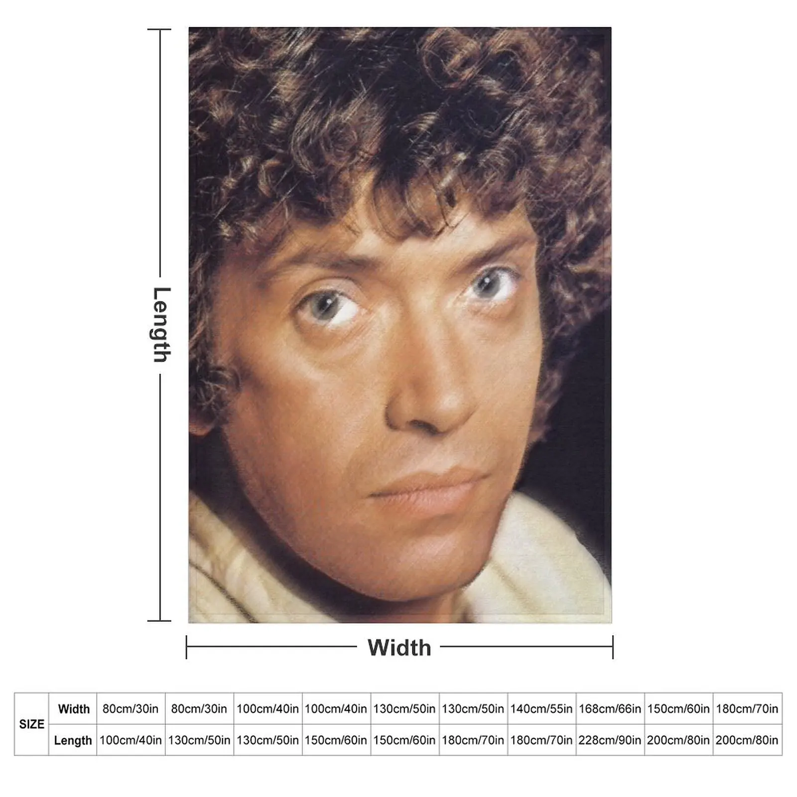 Martin Shaw (Ray Doyle) Throw Blanket couch cozy soft plush fuzzy picnic outdoor blanket