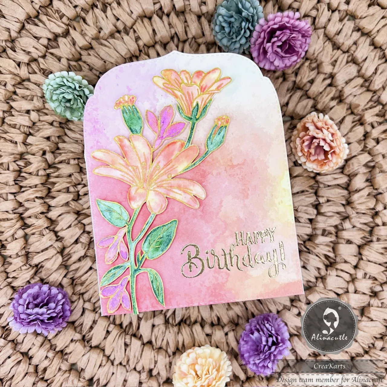 Alinacutle Floral Clear Stamps Etched Dies MetaL Cutting Die DIY Card Scrapbooking Paper Craft Rubber Transparent Silicon Stamps