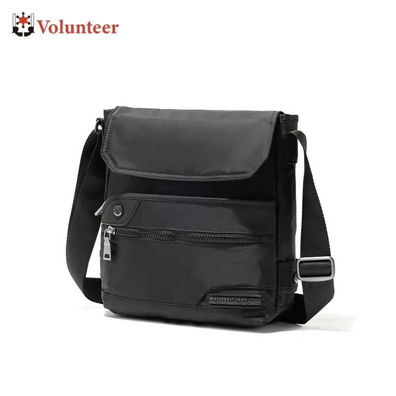 

VOLUNTEER Men's Crossbody Bags Lightweight Nylon Work Sling Bags Waterproof Oxford Multi-pocket Phone Shoulder for Man 1762-01