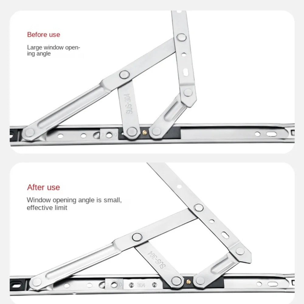 4 قطعة الفولاذ المقاوم للصدأ دعم الرياح الحد لوحة غير اللكم نافذة قفل نافذة المحدد قفل الحد المحمولة #2