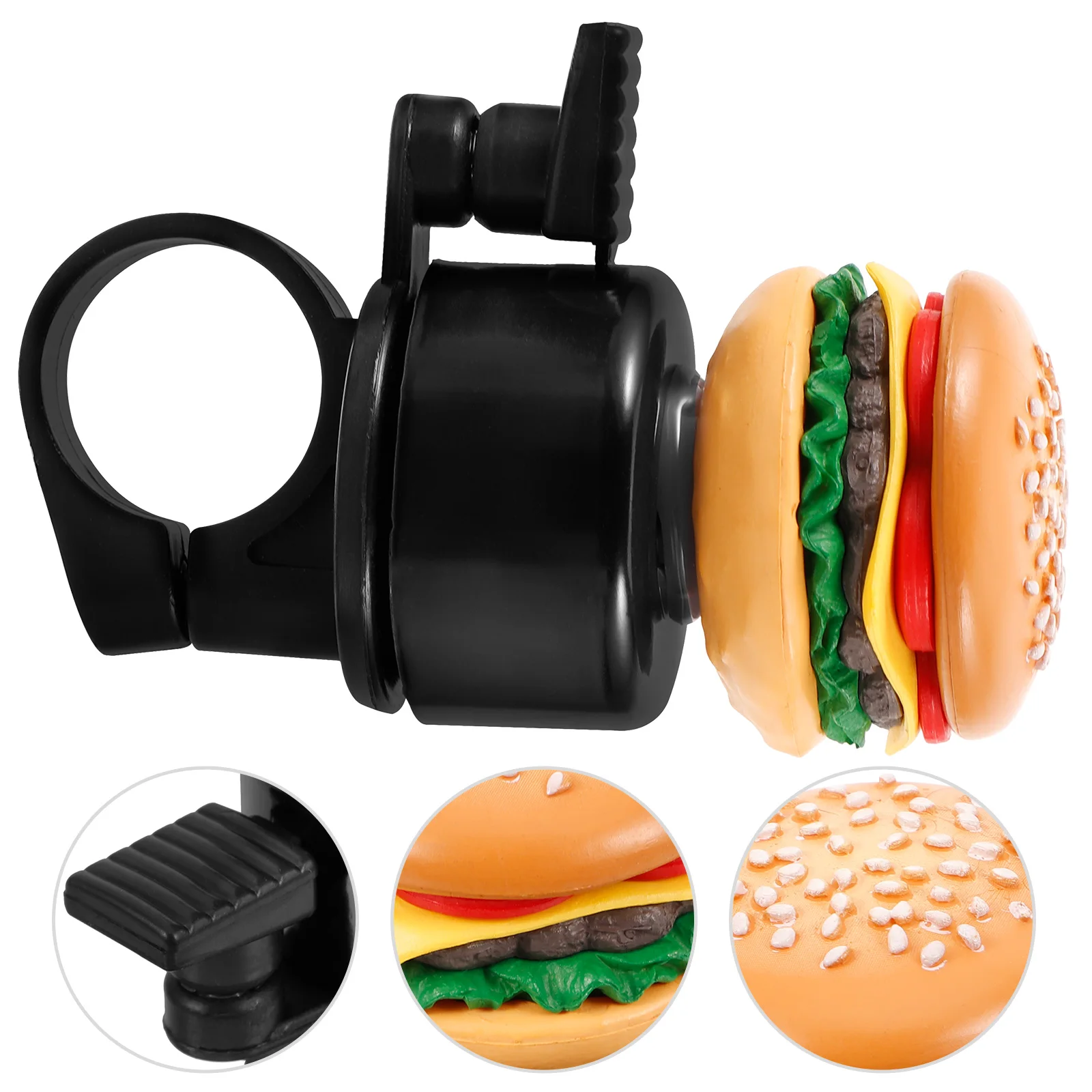 

Motorcycle Bicycle Bell Child Cartoon Bike Bells Plastic Ringer Small Hamburger