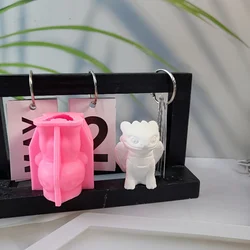 Candle Making Silicone Mold：Cartoon Dinosaur Design，DIYCraft Mold，Flexible and Durable，Irregular Shape，Widely Used-Suitable for