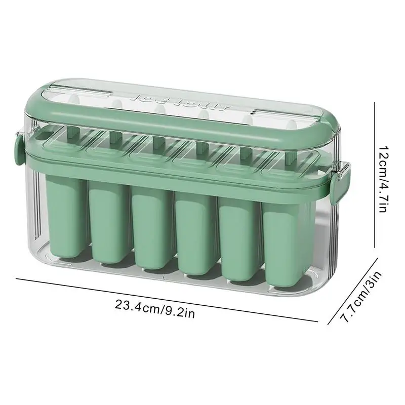 Ice Pop Maker Popsicle Mold Set 6 Pieces Homemade Popsicle Holder Easy Release Ice Cream Molds Reusable DIY Popsicles Molds