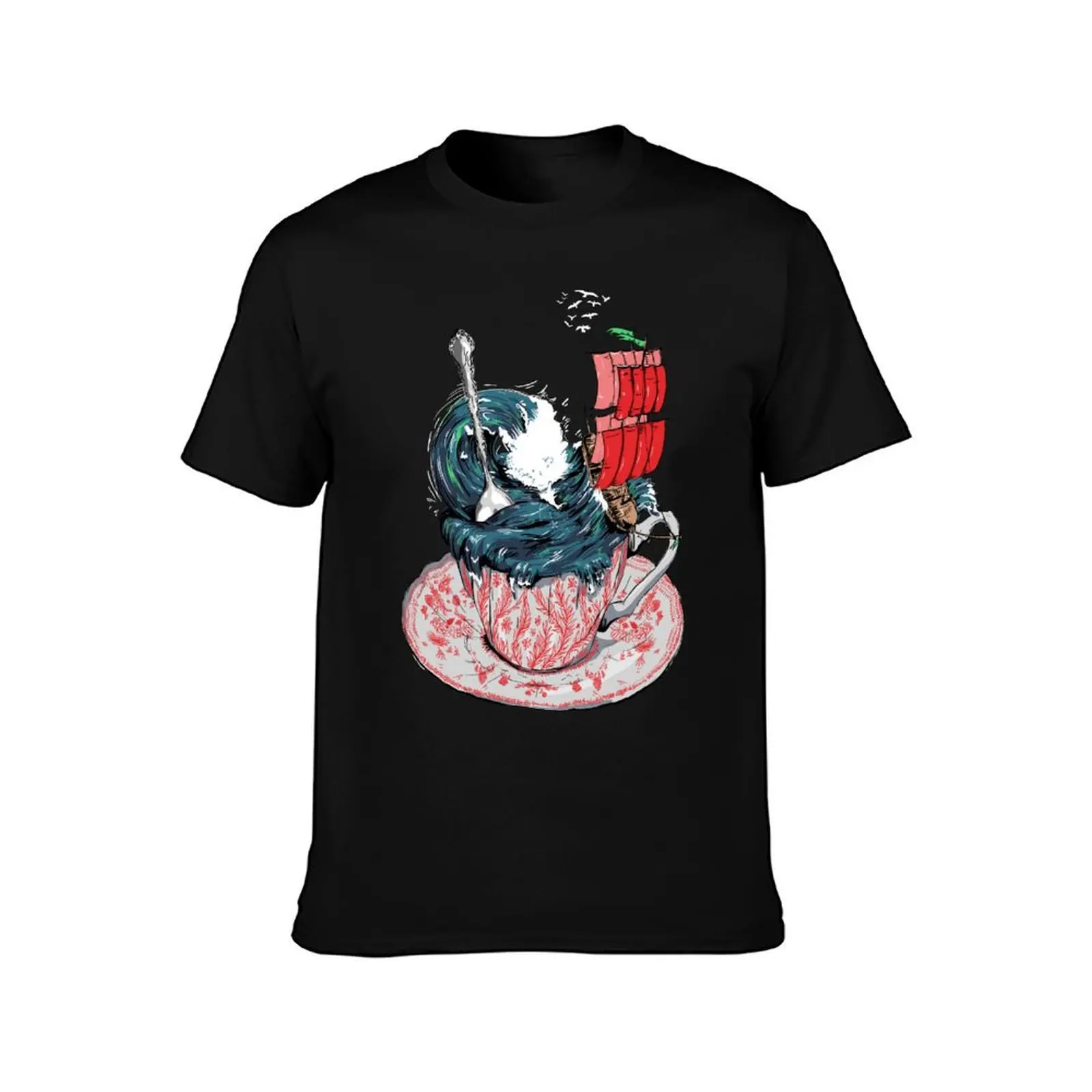 Storm in a teacup T-Shirt Novelty Graphic Tee Shirt T-Shirt