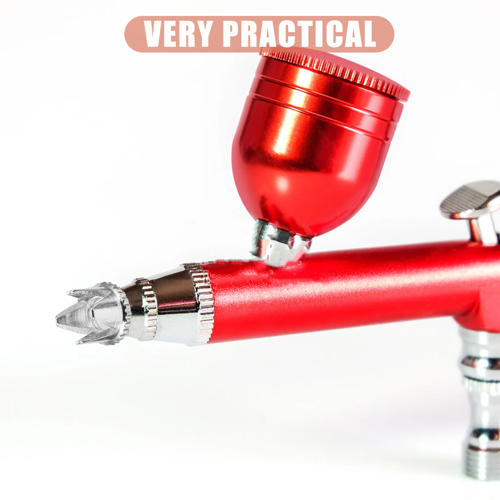

Pen Tip Cap Nozzle Airbrush Connector Kit Needle Part Needles Stainless Steel Caps Replacement Accessories