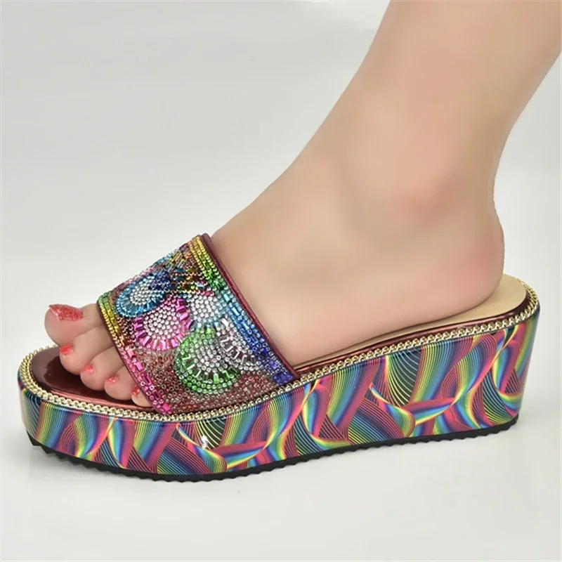 Latest Plus Size 43 Ladies Dress Shoes 2023  Open Toe Shoes Luxery  Ladies Shoes and Sandals image 2