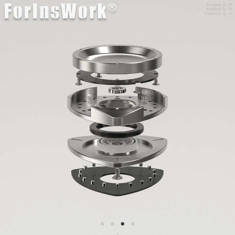 PCP ROTOR-EDC Vassoio magnetico per viti Fingertip Gyro Spinner Fidget Giocattolo per l'ansia