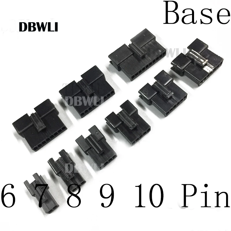 1000pcs SM2.54 female case socket 2.54 pair of plug locks 5P 6p 7p 8p 9P 10P SM 2.54 2.54MM