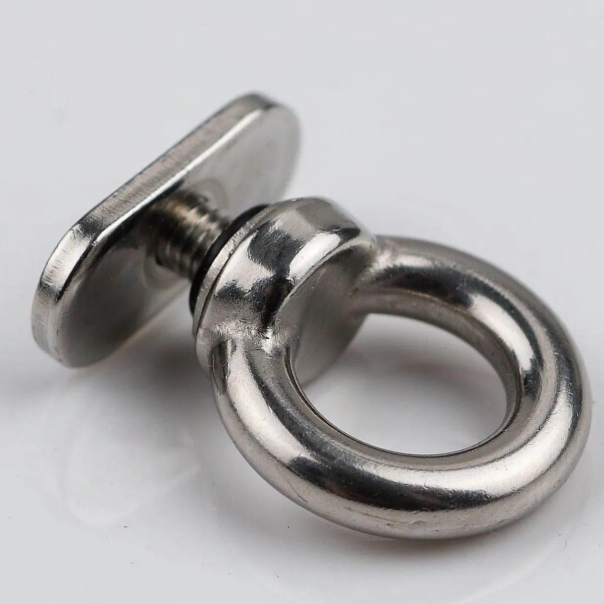 316 Stainless Steel Eye Bolt with Slide Track Lock M6 Marine Boat Kayak Canoe Deck Rigging Tie Down Anchor Point Screw