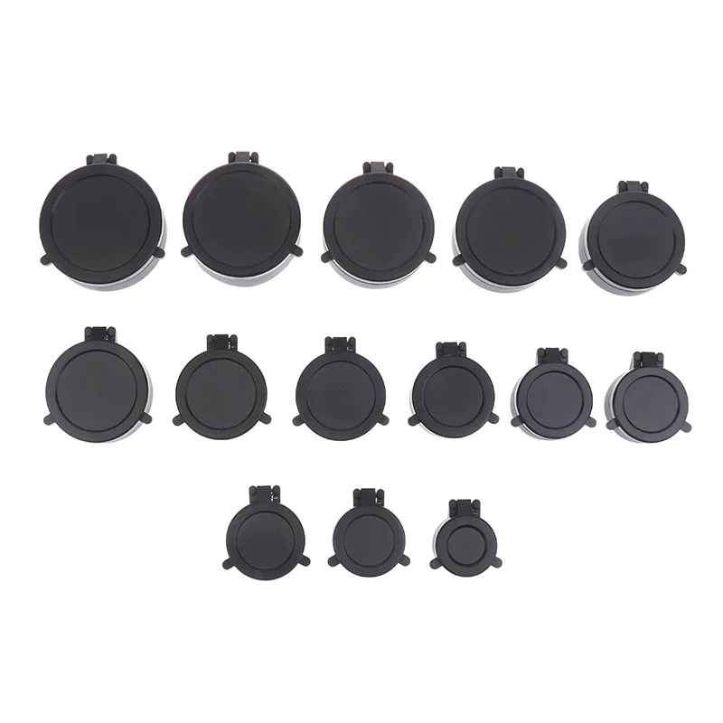 Rifle Scope Lens Cover Spring Up Quick Flip Openning Lens Dustproof Cover Telescope Cap For 30-64MM Caliber Hunting Riflescopes