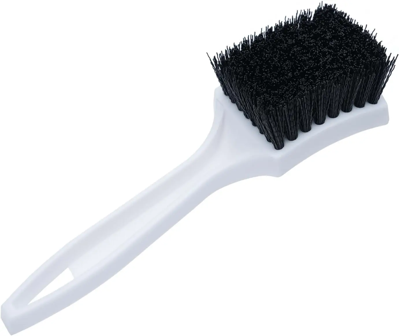 

8.5-Inch Deep Clean Stiff Scrub Brush for Carpets & Floor Mats - Black Nylon Automotive Detailing & Home Carpet Scrubber with