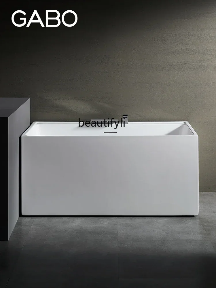 

45Household acrylic bathtub Small apartment bath bathtub 1.2m square bubble tank