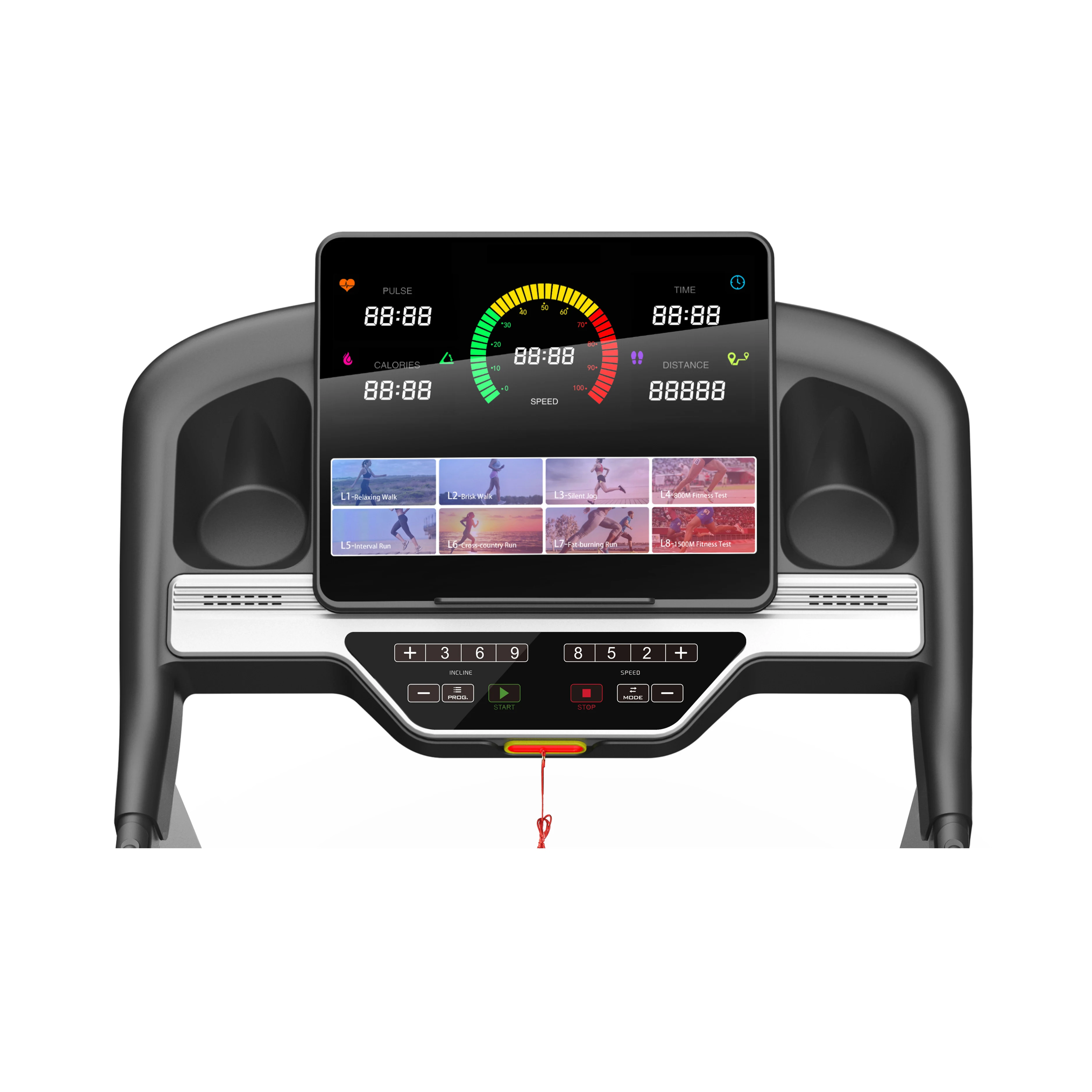 Kstar Good Quality Electric Foldable Treadmill with LED Screen 15% Automatic Incline Indoor Home Use Gym Exercise Machine