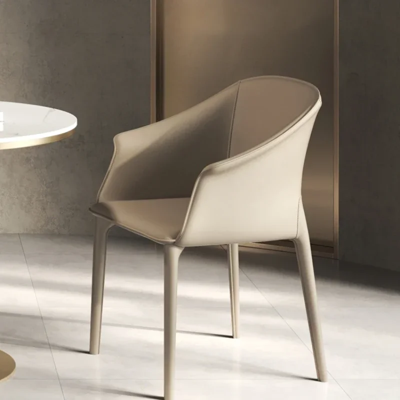 

Backrest for Dining Chair Sales Office Reception Leisure Reception Table Stone Plate Negotiation Table and Chair Combination