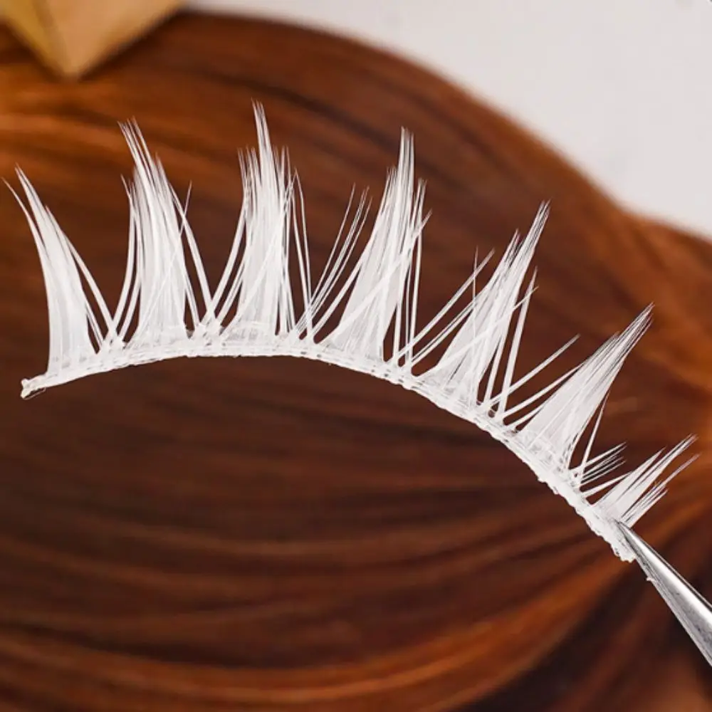 10 클러스터 속눈썹 연장 화이트 전체 클러스터 속눈썹 메이크업 오래 지속되는 풍성한 인조 속눈썹 촘촘한 코스프레용