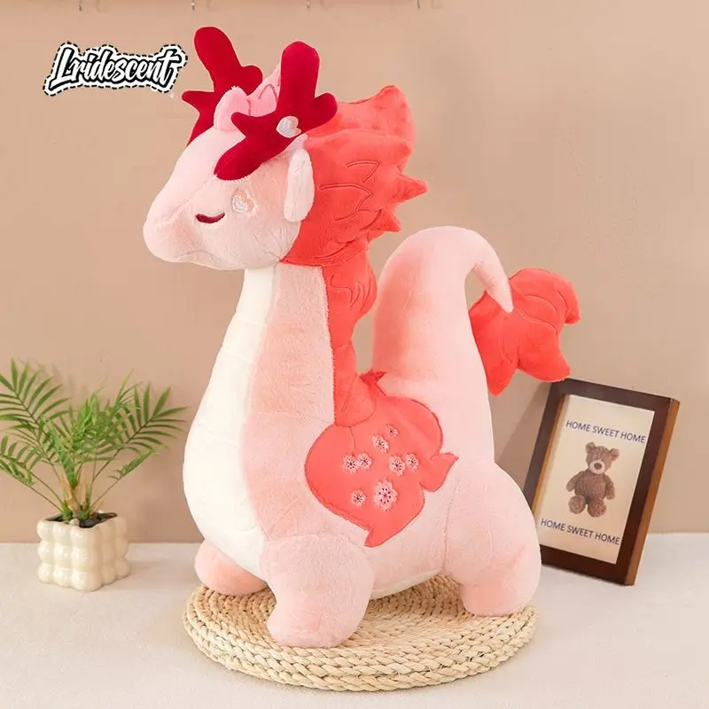 

Плюшевая игрушка-талисман «Четыре сезона» в виде дракона, мягкая кукла, декоративная подушка, подарок на день рождения