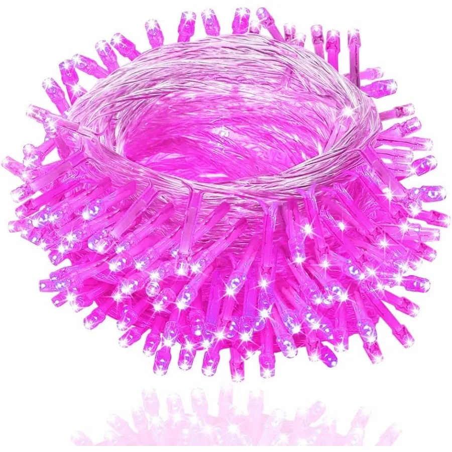 Room Decorations Easter Lights 33 Feet 100 LED Memorable Pink LED String Lights Tree Indoor Outdoor