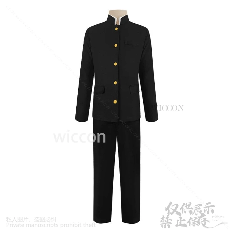 Yoshida Hirofumi Cosplay Costume school DK Suit Shirt pants graduate uniform wig man 6pcs Ear Clip ghostlike pale man customized