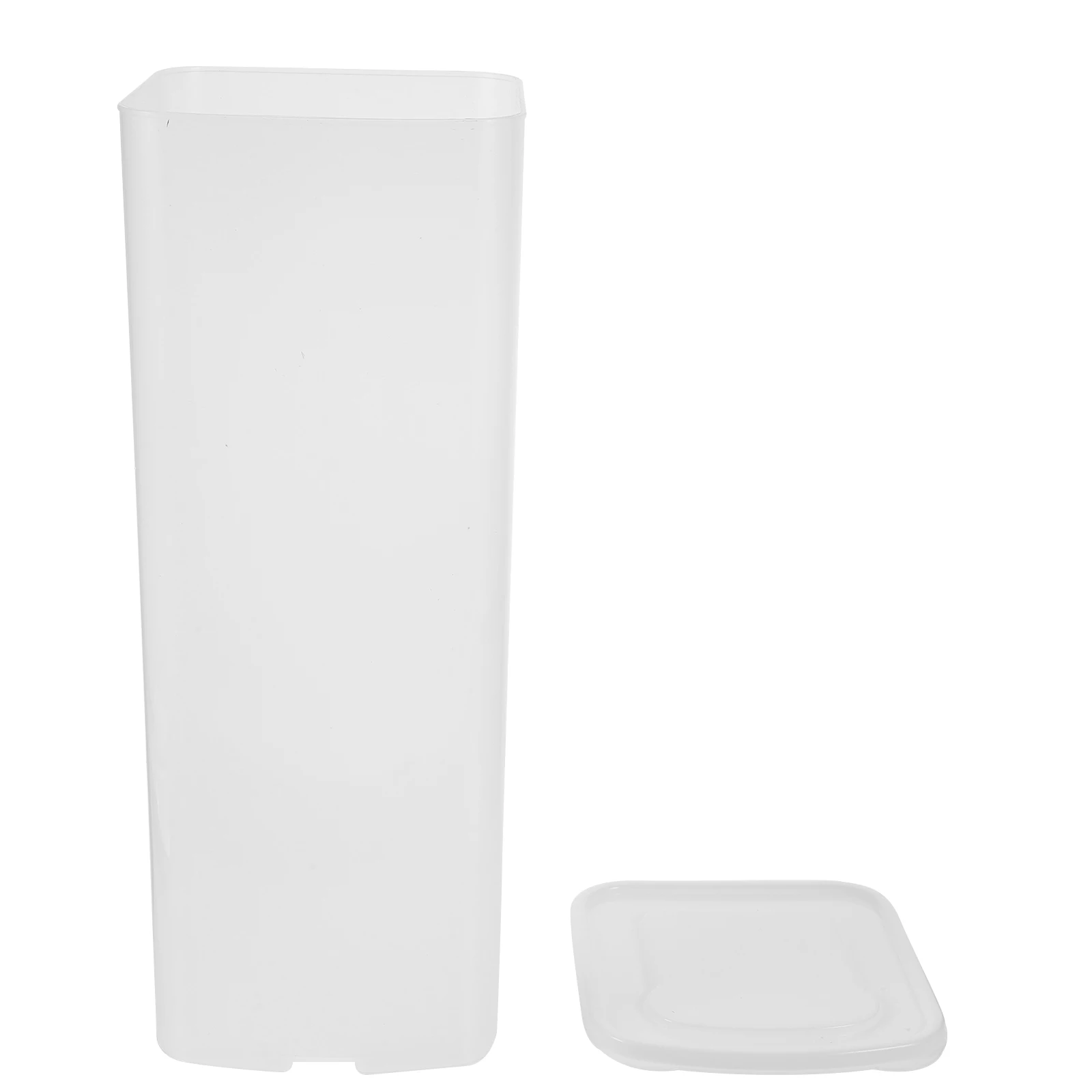 

Food Containers with Lids Bread Storage Box Carrier Plastic Keepers Toast Holder for Kitchen Counter White