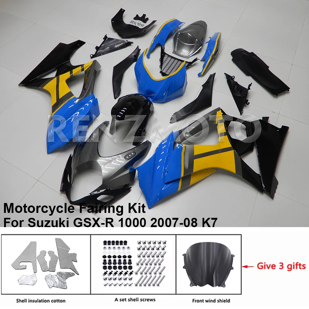 

Motorcycle Fairing Set Body Kit Plastic For Suzuki GSXR GSX-R 1000 2007-08 K7 Accessories Injection Bodywork S1007-101a