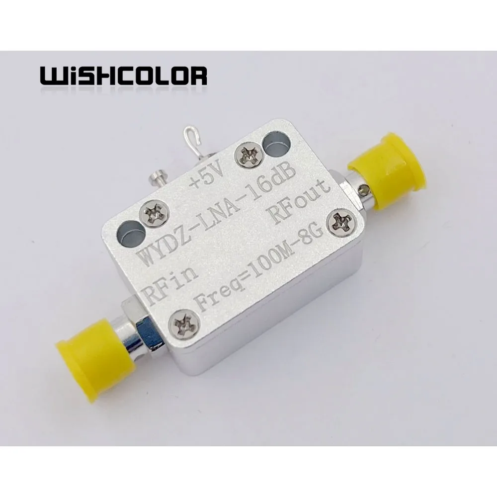 New WYDZ-LNA-100M-8G-16dB 100MHz - 8GHz 50ohms 5V/50mA UWB RF Low Noise Amplifier with SMA Female Connector RF Accessory