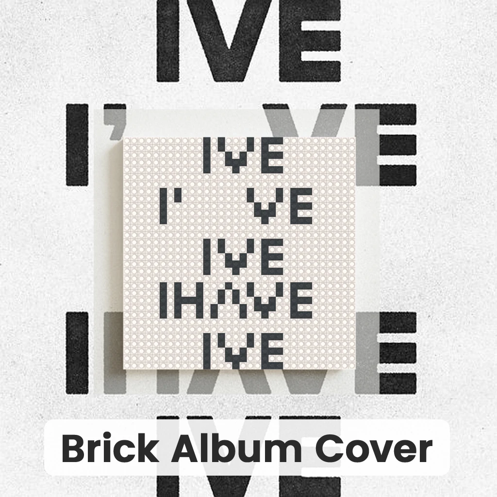 

K-pop Pop Electronic Music Album Cover Poster Mosaic MOC Building Brick Pixel Art DIY Home Wall Decor Painting Music Gift