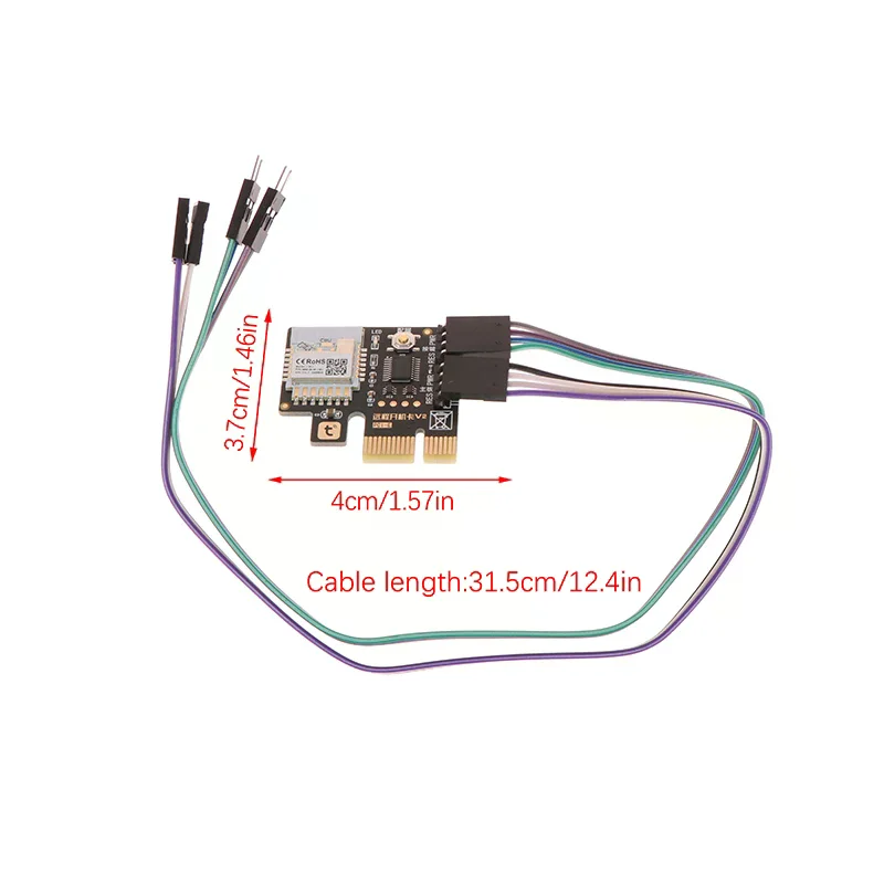 WiFi PC 電源スイッチ デスクトップコンピュータ リモートブート起動カード 在宅勤務用 PIce ミニカード