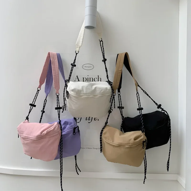 

Simple and Casual Small Bag Lightweight High Aesthetic Solid Color Versatile and High-end for Single Shoulder Crossbody Bag