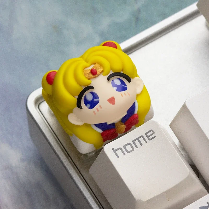 Sailor Moon Personalized Keycap Tsukino Usagi Aino Minako Esports Mechanical Keyboard Cross Shaft Universal Original Factory