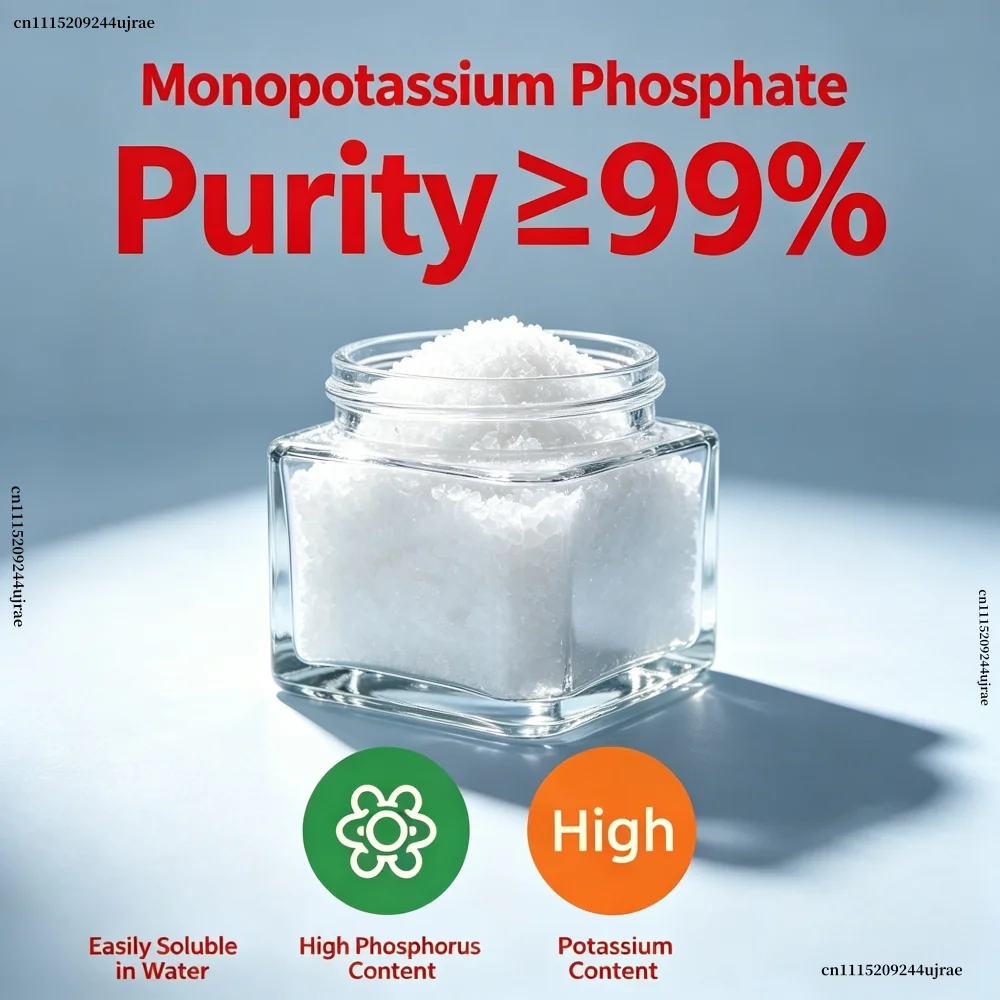 High Purity KH2PO4 Fertilizer, Fast Dissolving Potassium Phosphate for Agriculture, Gardening & Plant Growth