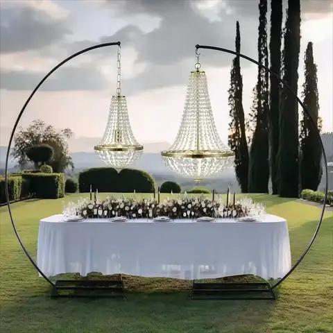 2pcs Luxury Wedding Chandelier Decorative Lights | Stage & Party Centerpiece & Backdrop Decor | Elegant Event Lighting Props