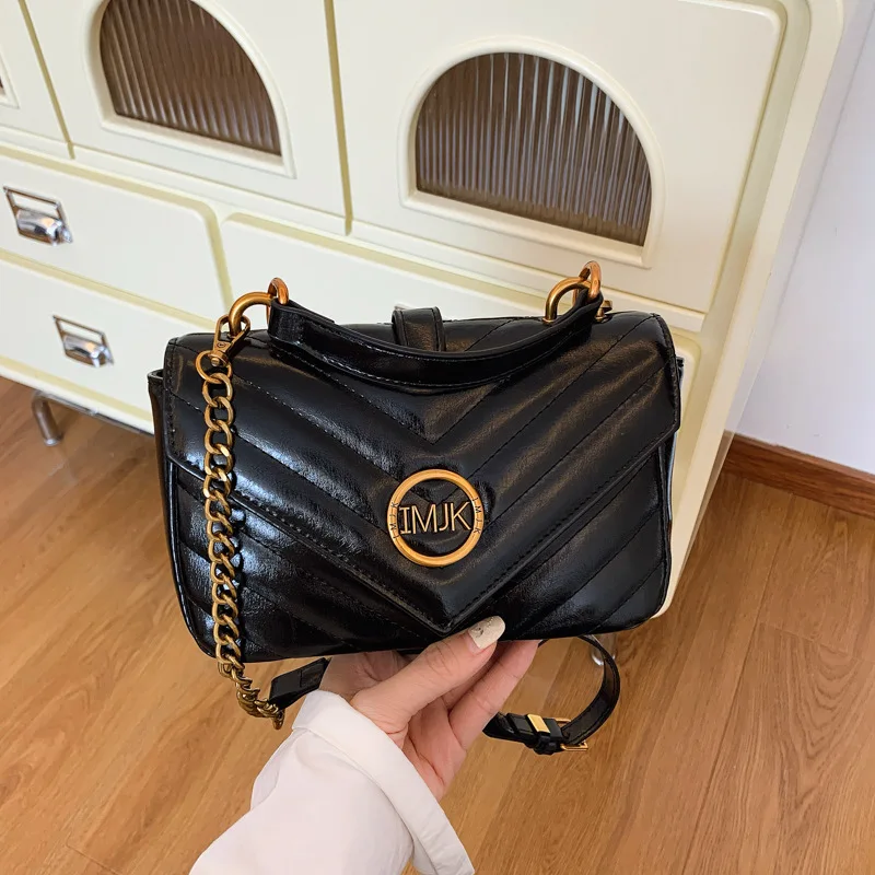 

2025 IMJK Genuine Leather Handbag for Women - Elegant Top Grain Crossbody & Shoulder Bag, Minimalist Tote Purse