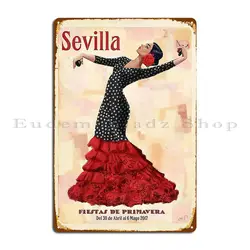 Seville April Fair Metal Sign Designer Designing Decoration Club Poster Tin Sign Poster