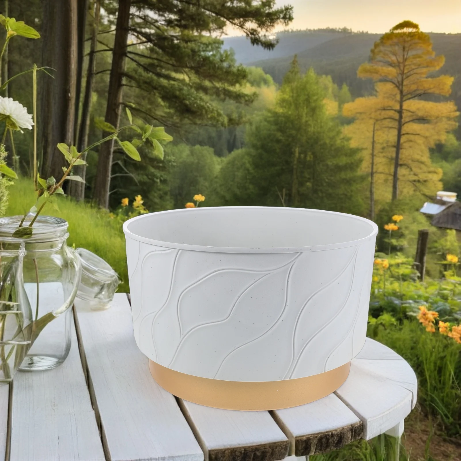 

Butterfly Orchid Pots Large Diameter Plant Containers Easy Clean Resistant Damage Suitable Living Balconies