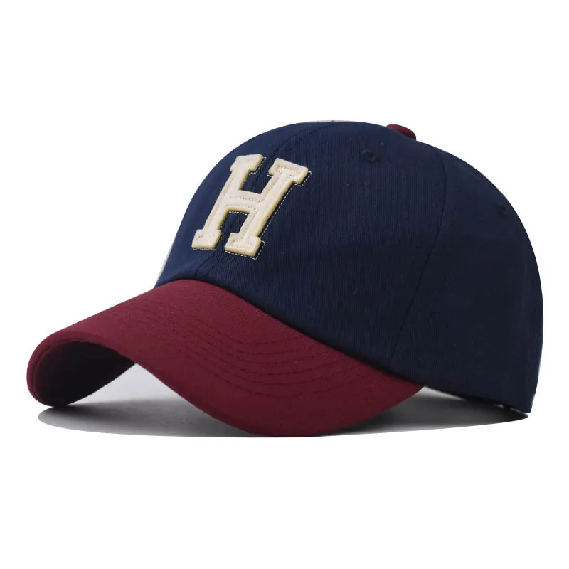 Czapka z daszkiem czapka typu Snapback czapka z daszkiem wiosna jesień czapka z daszkiem czapka sportowa H czapka z daszkiem dopasowana czapka Hip