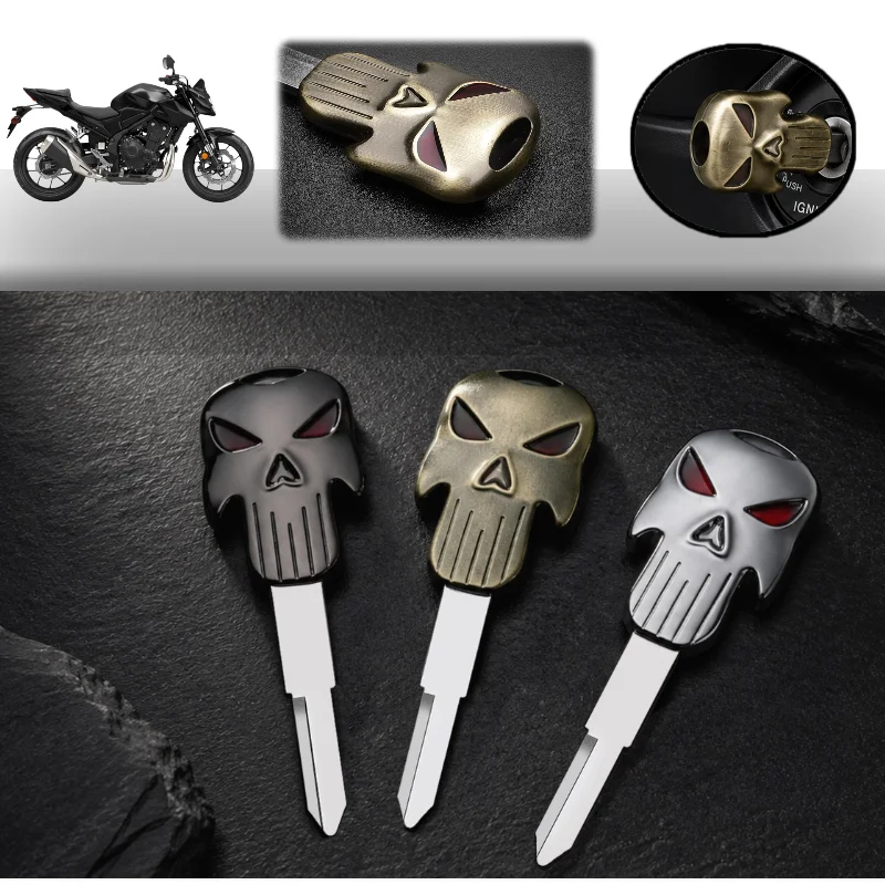 Uncut Blank Motorcycle Key Accessories For Honda CB400 CBR250/350 CB500/500S CBR125R CBR600F3 Innova Lead  NX125 SFX50 SJ50 Bali