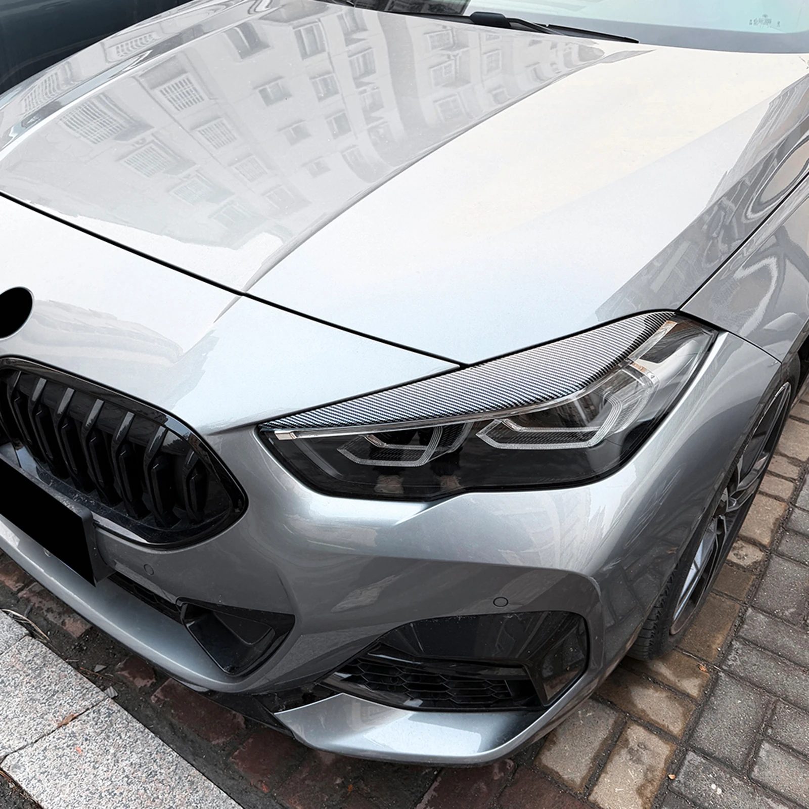 

Front Head Light Lamp Cover Brow Sticker Headlamp Eyelid Trim Headlight Eyebrow Lid Fairing For 2020-2024 BMW BMW 2 Series F44