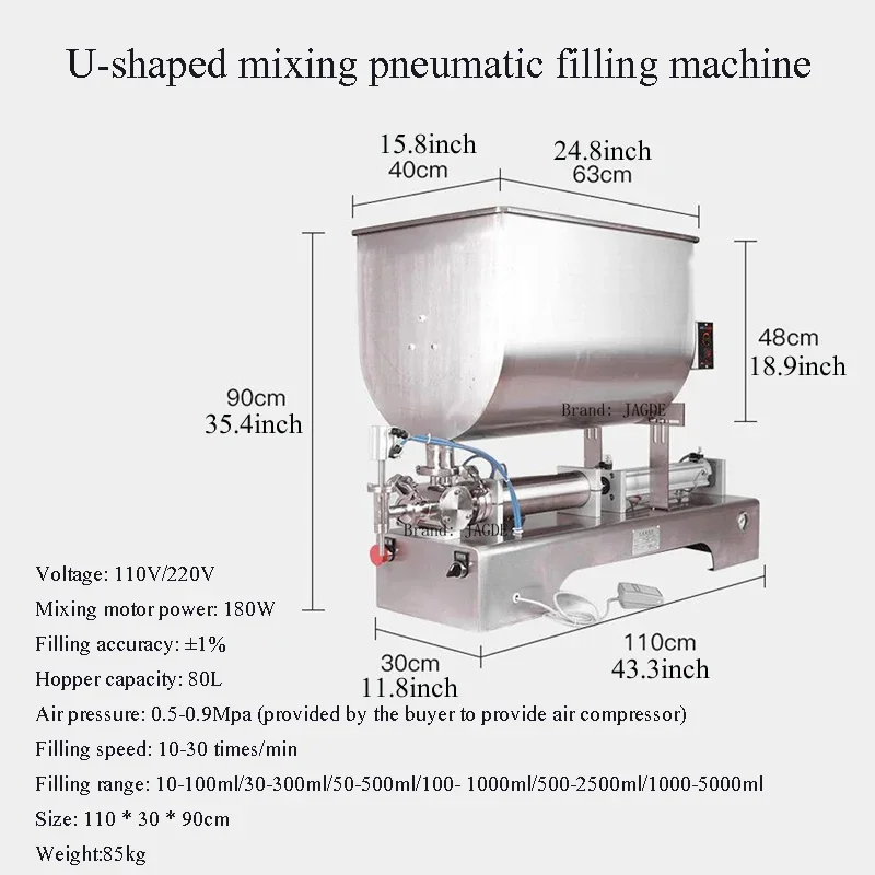 Filling Machine Manual Filler Nail Polish Shampoo 10~100ml For Cream Lotion Cosmetic Liquid Paste Essential Oil Olive