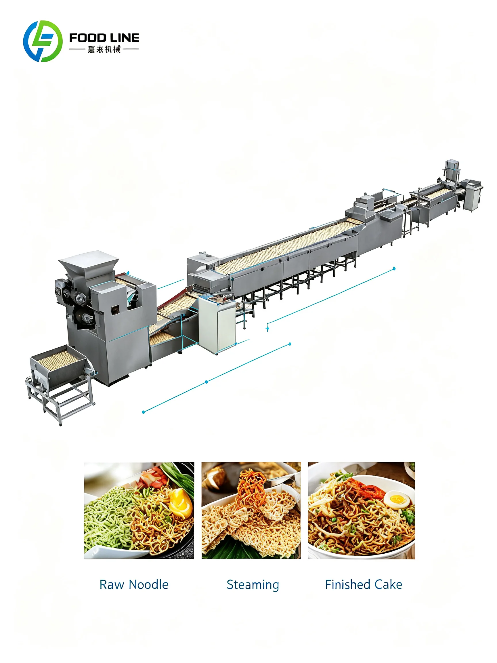 Instant Noodles Production Line China Manufacturer Offers Complete Fried Instant Noodle Processing Line Equipment