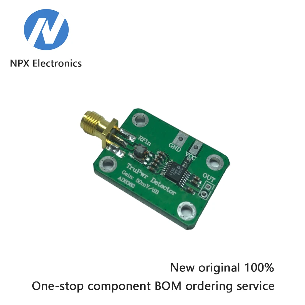 

Radio frequency, microwave, true power, logarithmic, detector, AD8362, 50Hz to 3.8GHz power detector