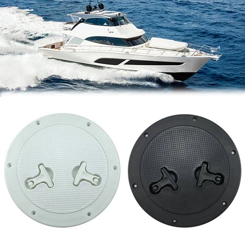 Round Inspection Hatch Cover 8 Inch ABS Hatch Cover Twist Screw Out Deck For Boat Yacht Marine Access Hatch Cover