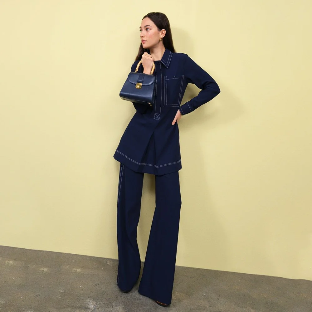 

Women Suit Stylish 2 Pieces Jacket Pants Smart Casual Daily Office Lady Blazer Set Conjunto De Dos Piezas Para Mujer Elegante