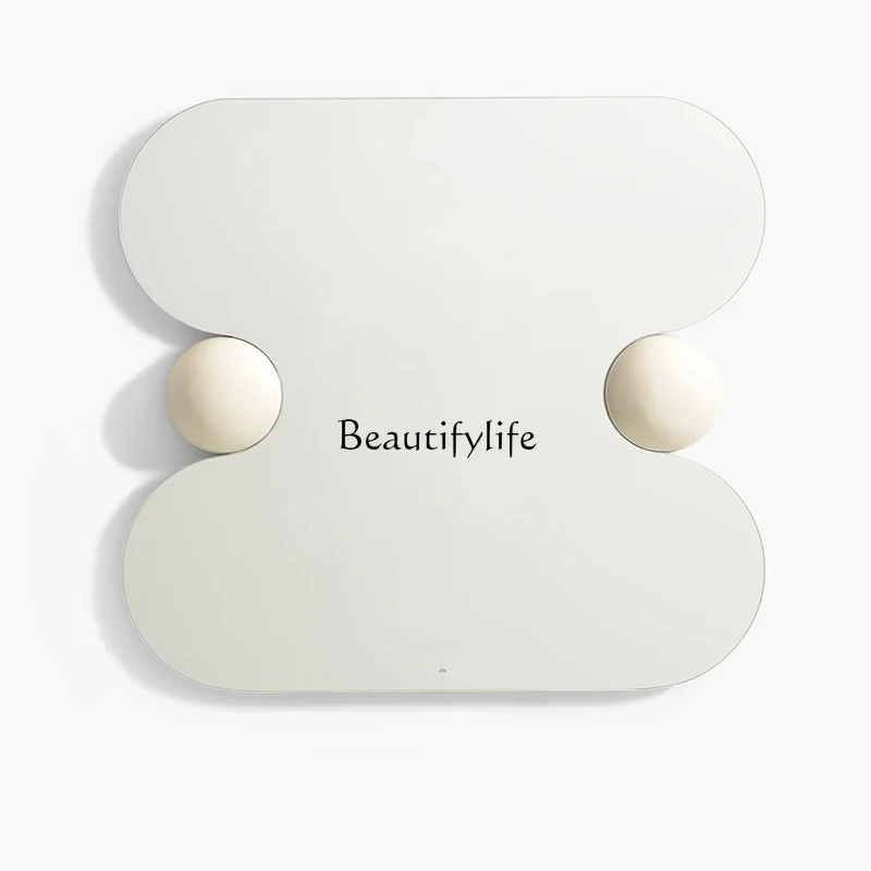 

American creative makeup mirror European ins style irregular wall-mounted mirror