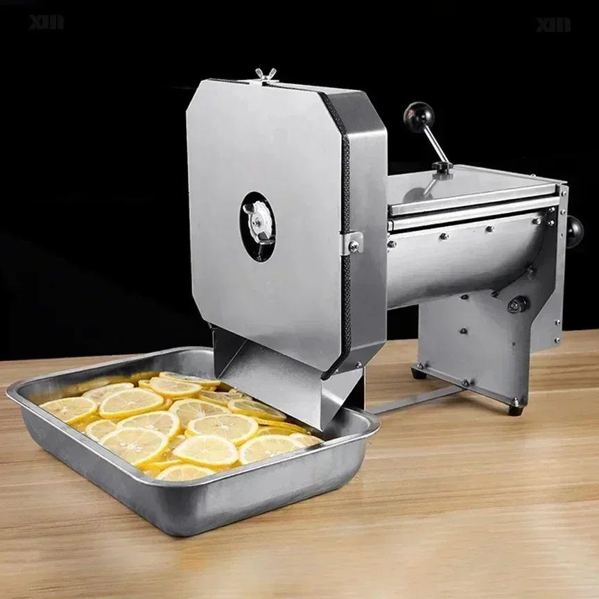 

Manual Fruit Slicer Potato Slicer, Stainless Steel Commercial Electric Lemon Slicer, Vegetable Slicer for Milk Tea Shop