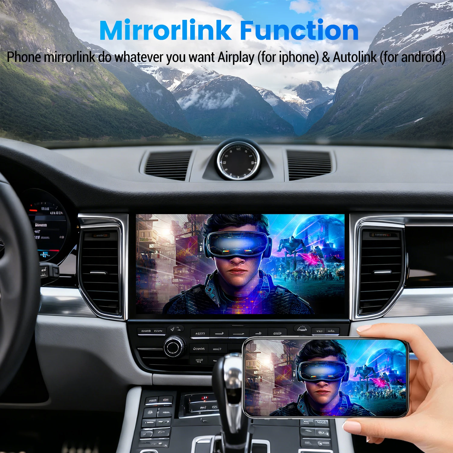 Módulo Carplay e Android Auto sem fio para Porsche PCM 3.1 Panamera Cayenne Macan Cayman Boxster 911 718, suporte para câmera reversa