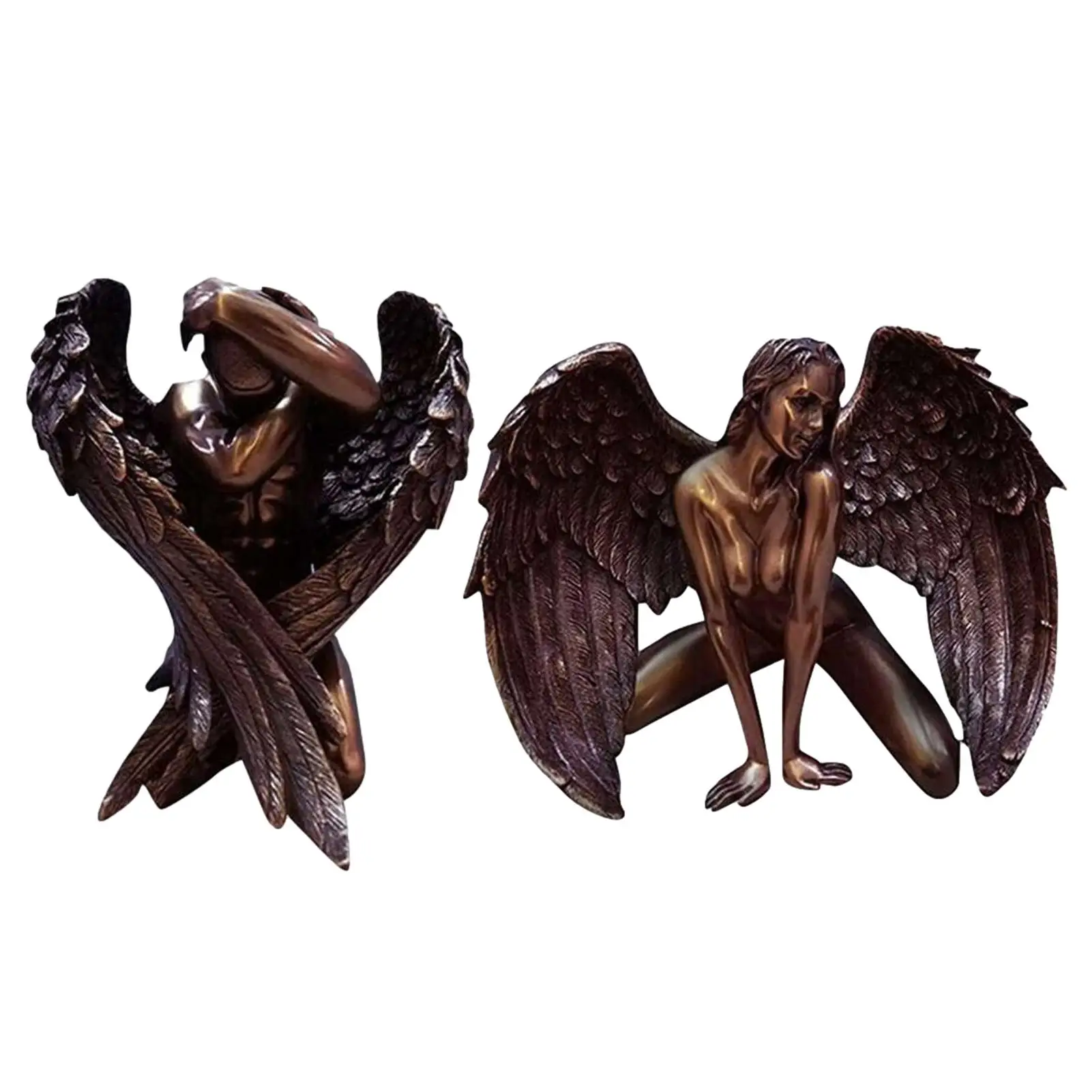 

Mini Redemption Angel Home Decor Statue Resin Sculpture Desktop Ornament