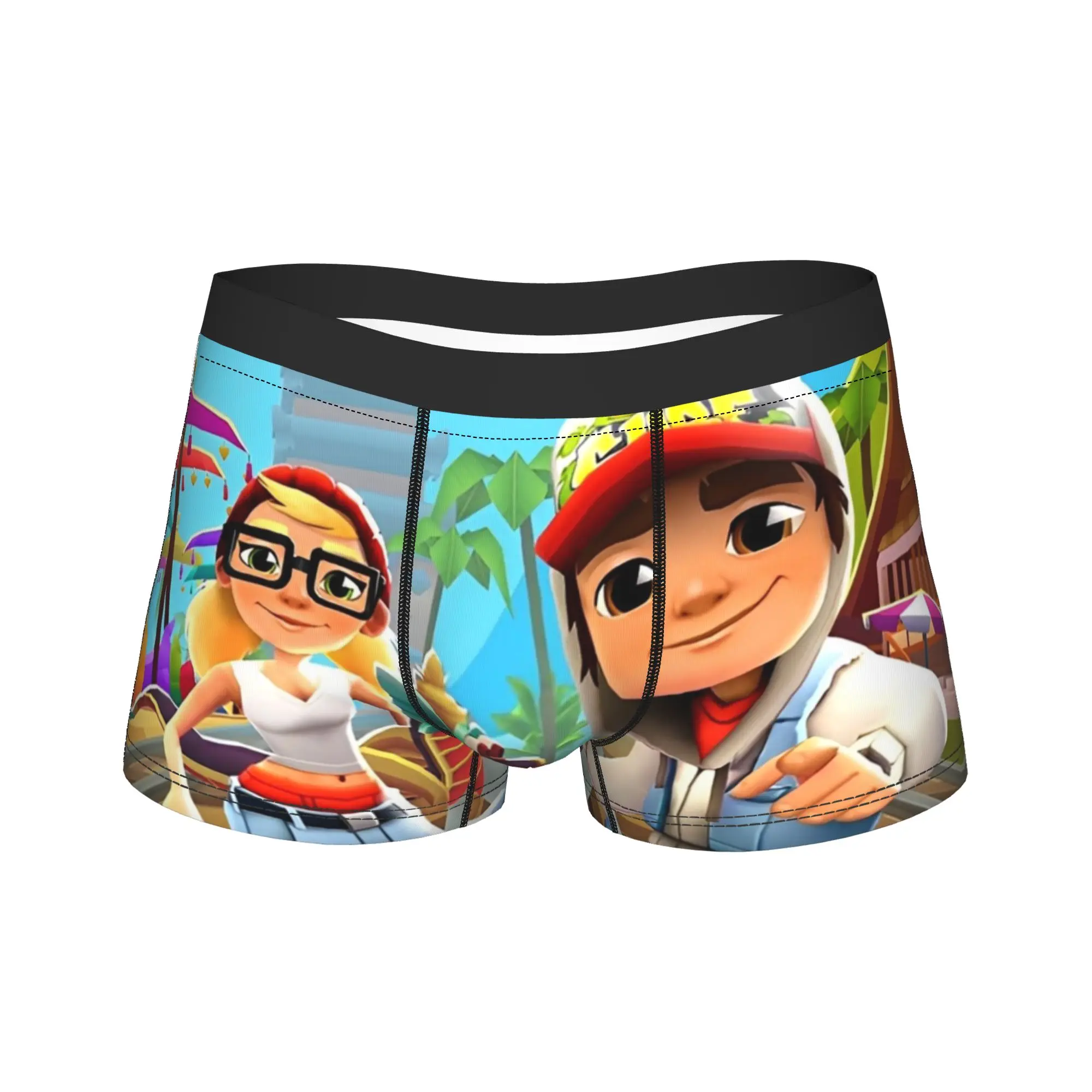Subways Running game Surfers Boxers Novedad Ropa interior Boxer Calzoncillos Mordaza Regalo para hombre